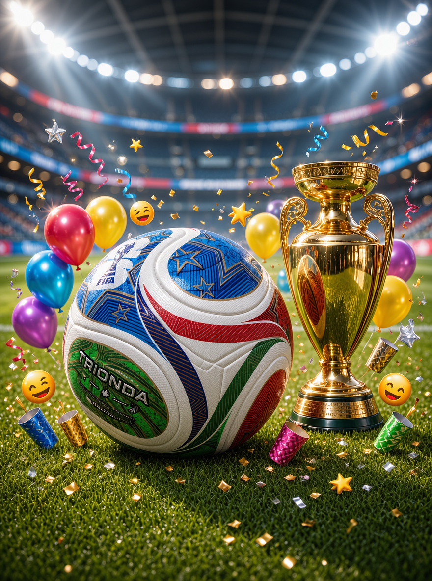 Adidas Trionda FIFA World Cup 2026 Soccer Ball | Official Size 5 | Club Competition